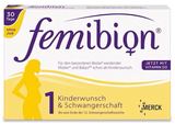 德国Femibion1段备孕孕妇叶酸及维生素+D3 30粒2盒2月量