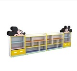 厂家直销幼儿园组合柜 儿童玩具柜 卡通组合柜 书包 玩具架