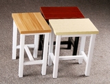 特价热卖小方凳工作凳工厂食堂学校 板凳烤漆钢木凳子方型小凳