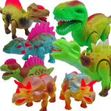 恐龙玩具行走电动音乐益智儿童动物玩具仿真小号霸王龙三角龙礼物