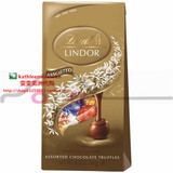 美国代购 lindt lindor金装瑞士莲混合软心松露味巧克力球240g