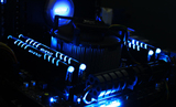 宇帷/AVEXIR 核心DDR4 8g 2133单根 蓝色灯条内存条 LED呼吸灯