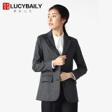 Lucybaily2016春款西装外套女长袖职业装上衣女士正装面试工作服