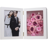 【梦花园】永生玫瑰花盒进口保鲜花折叠相框女友生日情人节礼物