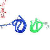 小凤仙鱼具 8米弹簧伸缩式钢丝失手绳(高弹力)护竿绳栓竿绳放竿绳