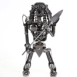 铁艺异形怪兽机器人摆件铁血战士金属武士兵怀旧装饰礼品铁人玩具