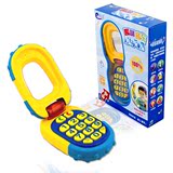 包邮玩具翻盖手机 带灯光 报数字 益智早教儿童玩具0-1-3宝贝玩具