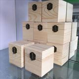 优质纯松木实木盒木盒木质收纳盒4格木精避光防紫外线精油香薰