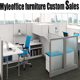 办公室家具屏风隔断 4人位组合板式办公桌职员桌 员工位办公卡座