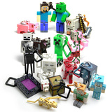 Minecraft我的世界周边挂件积木人偶模型玩具钥匙扣 公仔10款玩具