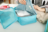 新款旅行收纳袋 韩国旅行收纳包整理袋衣物衣服收纳袋  大号网包