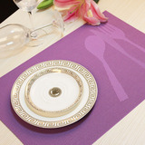 热卖餐垫pvc 欧式简约长方形塑料厨房碗碟桌垫西餐 杯垫 隔热垫子