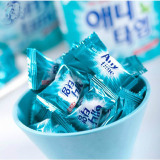 韩国进口零食品 乐天三合一盒糖果100克 三层夹心薄荷糖 罐装硬糖