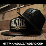 BLANK新款嘻哈街舞帽子 欧美街头潮牌情侣款棒球帽平沿帽 潮男女