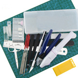 高达模型工具 拼装素组 剪钳 笔刀 镊子 打磨条组合 模型制作套装