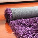时尚卧室地毯床边长毛地毯卧室 床边 可手洗亮丝地毯茶几地毯定制
