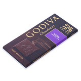 美国进口高迪瓦godiva歌帝梵72%可可黑巧克力砖排块片休闲零食品