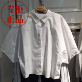 Bird Peace女装2016春新款 廊型短衬衫白色纯棉百搭A3CA6142981