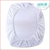 白色床笠 单件纯色全棉床单防滑床套床罩1.2/1.5m/1.8床垫保护套