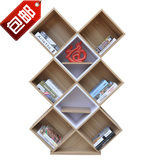 宜家简易书架创意书柜自由组合储物隔断现代简约格子柜包邮