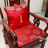 中式古典复古高档红木椅垫太师椅垫沙发垫 加厚海绵坐垫靠枕套装