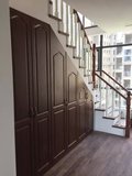 蒂格家居定制定做衣柜楼梯柜免漆多层实木欧标E1成都免费测量安装