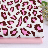 韩式牛奶豹纹布料环保纯棉斜纹床品面料床单被套床上用品手工DIY