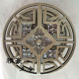 中式祥云雕刻仿古大门拉手 半圆形玻璃门把手 青古铜木门把手拉手