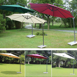 3米户外太阳伞庭院桌椅伞组合香蕉伞户外遮阳抗风防暴雨伞沙滩伞