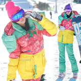 正品ICOP韩国NAPPING恶搞版单双板羽绒棉滑雪服滑雪仅上衣(W889)