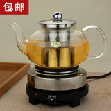 加厚耐热高温玻璃煮茶壶可加热花茶壶不锈钢过滤泡茶壶红茶泡茶具