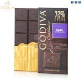 17年5月Godiva 高迪瓦巧克力排块72%黑巧克力100g 6件包邮