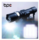 BPE强光自行车前灯锂电池手电筒公路山地单车夜骑行充电照明装备