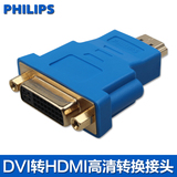 飞利浦9023DVI转HDMI转接头母对公/dvi转hdmi 转换头双向转接头口