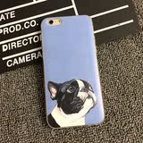 6s八哥犬iPhone6plus手机壳5.5s苹果6硅胶手机壳磨砂保护套4.7