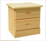 单双抽简易实木床头柜田园松木床头柜收纳柜实木地柜环保储藏柜