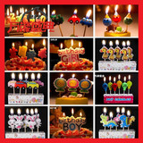 创意儿童生日蛋糕蜡烛 卡通汽车字母数字小蜡烛 派对用品 多款选
