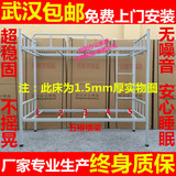 武汉高低床上下铺学生双人床双层床成人钢架铁床员工宿舍床1.2米