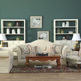 艾芙迪沙发套装美式欧式古典经典沙发布艺休闲椅+三人SAM01-C