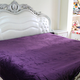 外贸法兰绒毛毯床单 纯色法莱绒午睡空调毯盖被毛巾被 儿童盖毯