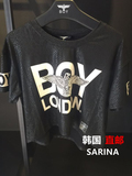 韩国代购直邮BOY LONDON专柜正品韩版时尚潮女短袖T恤B62TS37F89