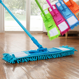 伸缩旋转平板拖把木地板拖把家用尘推墩布吸水清洁拖地平拖布替换
