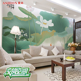 无缝大型壁画 客厅卧室电视沙发背景墙墙纸壁纸交换空间中式荷花