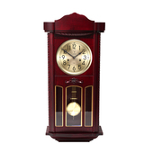 北极星机械钟挂钟报时钟木质挂钟老式机械钟表古典BS220001