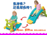 双用滑梯摇马家用小型儿童单人滑滑梯玩具二合一宝宝摇马塑料木马