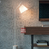 简约时尚铁艺布罩落地灯客厅卧室床头书房创意个性设计师灯具包邮