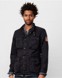 美国代购Ralph Lauren拉夫劳伦denim supply黑色立领工装外套夹克