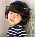 宝宝拍照韩版儿童宝宝帽子头饰女宝宝整头模特假发 婴儿假发帽子