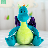 儿童生日礼物可爱恐龙毛绒玩具创意彩色抱枕玩偶2岁3岁女孩小号