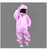 儿童舞蹈表演服连体动物衣服长袖粉兔子幼儿园小兔演出服舞台服装